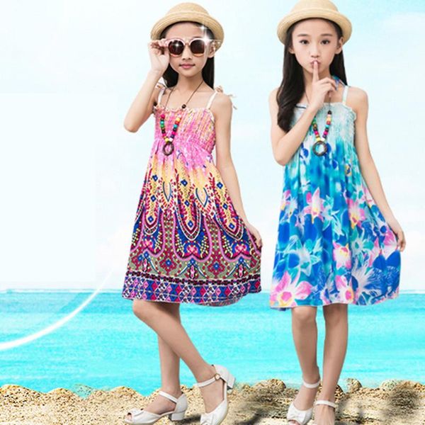 girl's dresses girls beach summer sling floral bohemian princess dress with necklace gift for 2-12 years kids, Red;yellow
girl's dresses girls beach summer sling floral bohemian princess dress with necklace gift for 2-12 years kids, Red;yellow