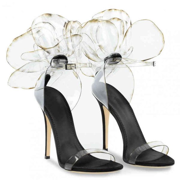 slippers bowknot stiletto banquet dress sandals female summer style flower transparent performance one word buckle large size n634, Black
slippers bowknot stiletto banquet dress sandals female summer style flower transparent performance one word buckle large size n634, Black