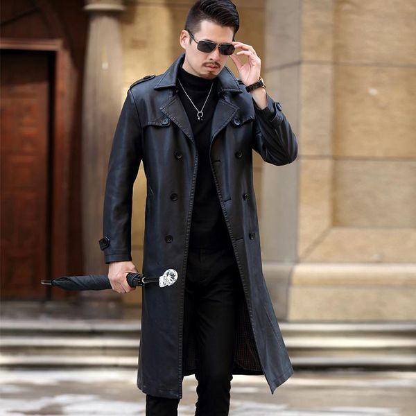 men's fur & faux large size and m-3xl 2021 the windbreaker has a thick coat of double breasted leather trench, Black
men's fur & faux large size and m-3xl 2021 the windbreaker has a thick coat of double breasted leather trench, Black