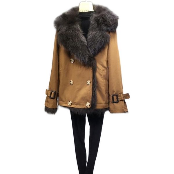women's fur & faux coat real warm jacket street vintage female parkas autumn winter clothing ropa de mujer zjt902, Black
women's fur & faux coat real warm jacket street vintage female parkas autumn winter clothing ropa de mujer zjt902, Black
