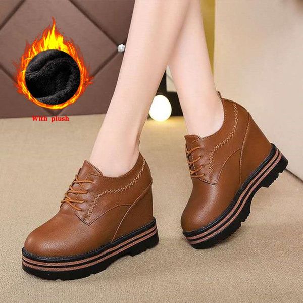 boots 2021 women wedges leather women's shoes lace-up ladies platform pu botas mujer for female waterproof fur plush warm winter, Black
boots 2021 women wedges leather women's shoes lace-up ladies platform pu botas mujer for female waterproof fur plush warm winter, Black