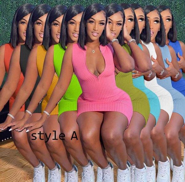 fashion summer women dress printed zipper solid colour multiple colors available casual slim tight ladies dresses sleeveless new 2022 trends, Black;gray
fashion summer women dress printed zipper solid colour multiple colors available casual slim tight ladies dresses sleeveless new 2022 trends, Black;gray