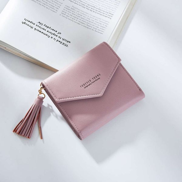2021 popularweichen women's short fashion simple korean version tassel multi card three fold versatile small wallet envelope
2021 popularweichen women's short fashion simple korean version tassel multi card three fold versatile small wallet envelope