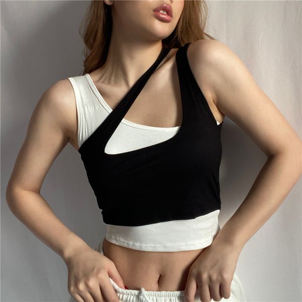 vintage camisole streetwear summer skinny tanks women harajuku patchwork cropped 210430, White
vintage camisole streetwear summer skinny tanks women harajuku patchwork cropped 210430, White