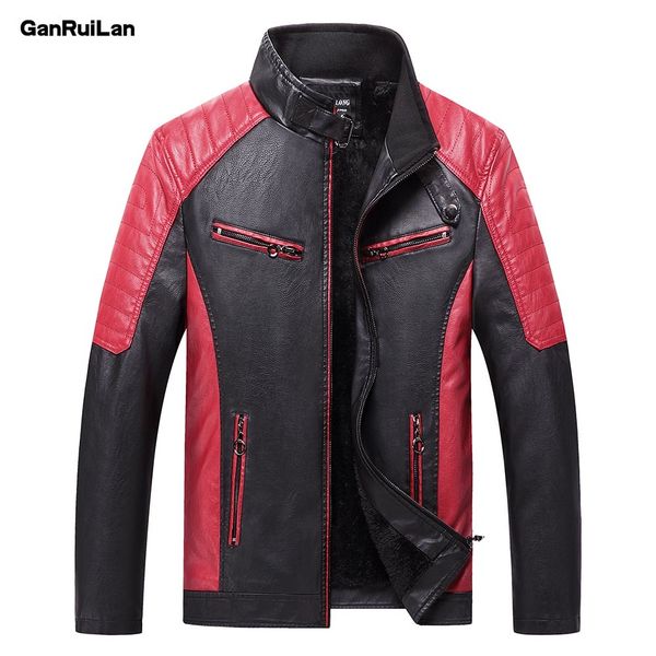 men winter casual motor thick fleece leather coats male autumn outdoor fashion biker warm pu leather jacket men b0842 210518, Black
men winter casual motor thick fleece leather coats male autumn outdoor fashion biker warm pu leather jacket men b0842 210518, Black