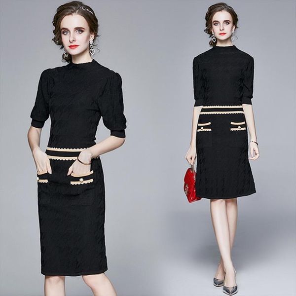 half sleeve sweater casual autumn women dresses o neck pull oversize knitted, Black;gray
half sleeve sweater casual autumn women dresses o neck pull oversize knitted, Black;gray
