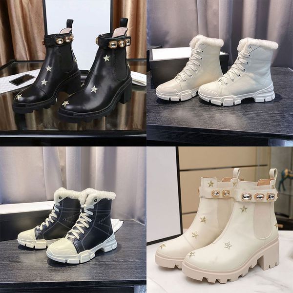 classic leather designer thick-soled desert martin boots white bee star trail lace-up winter ladies high heel shoe lace bees high-women', Black
classic leather designer thick-soled desert martin boots white bee star trail lace-up winter ladies high heel shoe lace bees high-women', Black