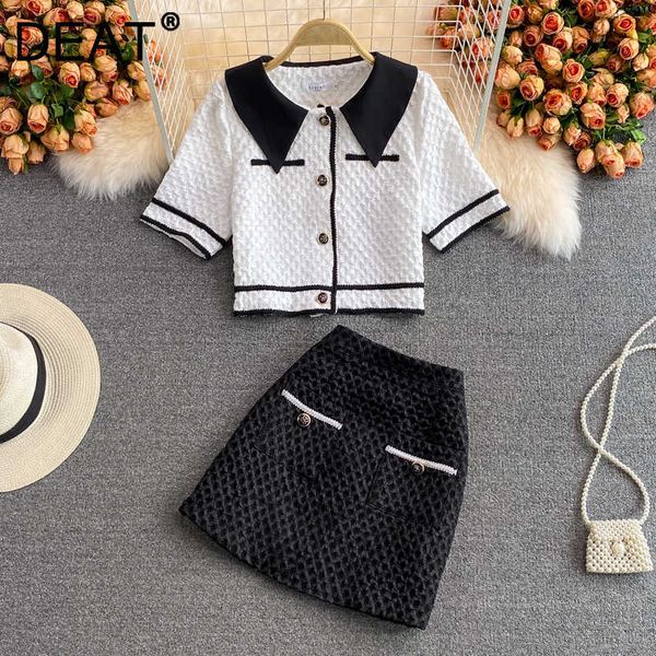 deat women lapel short shirt skirt arrivals short two piece set fashion temperament spring summer 11d1654 210709, White
deat women lapel short shirt skirt arrivals short two piece set fashion temperament spring summer 11d1654 210709, White