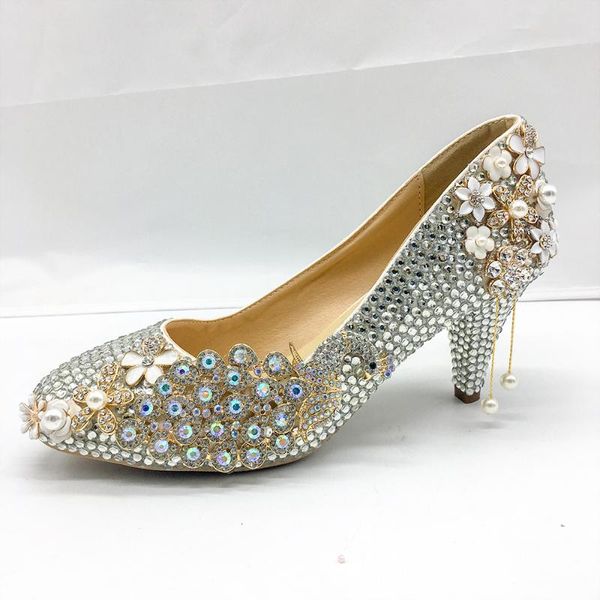 dress shoes silver crystal women pumps graceful classic bride party wedding 5-6cm lower middle heels personalized custom design, Black
dress shoes silver crystal women pumps graceful classic bride party wedding 5-6cm lower middle heels personalized custom design, Black