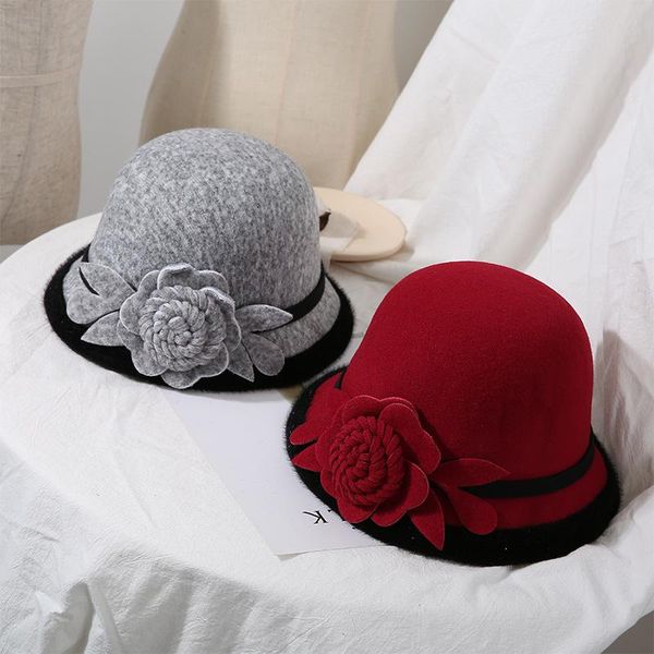 stingy brim hats han version of autumn and winter female tide wool cap big flower british fisherman reclaiming ancient ways recreational jok, Blue;gray
stingy brim hats han version of autumn and winter female tide wool cap big flower british fisherman reclaiming ancient ways recreational jok, Blue;gray