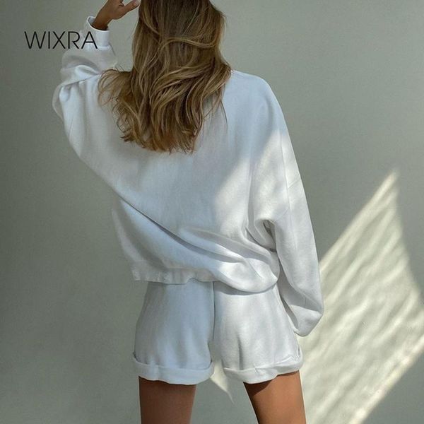 women's tracksuits wixra women suits leisure home wear solid full sleeve o-neck loose sweatshirts+lace up shorts casual 2 piece sets, Gray
women's tracksuits wixra women suits leisure home wear solid full sleeve o-neck loose sweatshirts+lace up shorts casual 2 piece sets, Gray