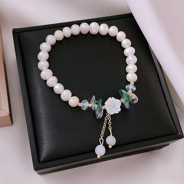 beaded, strands origin summer temperament shell freshwater pearl beaded bracelets for women multicolor crystal stone flower jewelry, Black
beaded, strands origin summer temperament shell freshwater pearl beaded bracelets for women multicolor crystal stone flower jewelry, Black