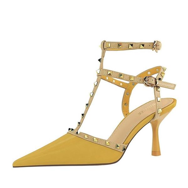 dress shoes rivets slingback high heels sandals women pumps summer patent leather ladies and, Black
dress shoes rivets slingback high heels sandals women pumps summer patent leather ladies and, Black