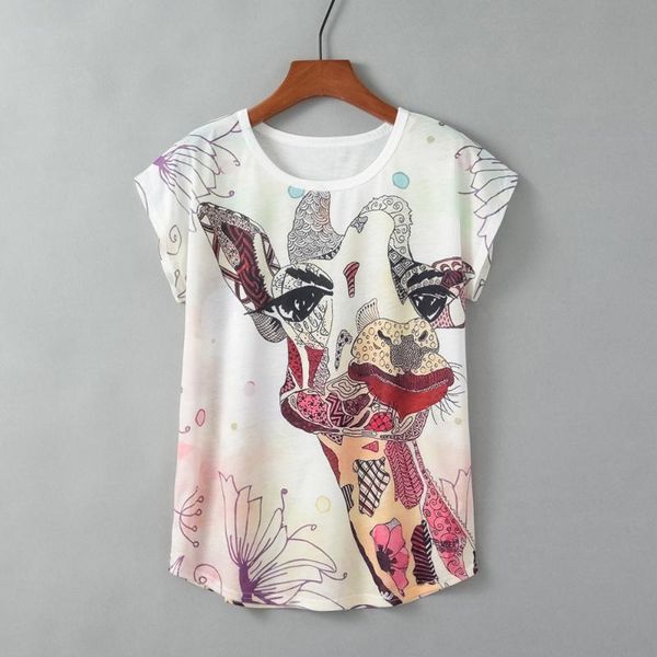 women's t-shirt artguy t shirts women round neck short sleeve animal giraffe printed tshirt summer harajuku female casual tees plus si, White
women's t-shirt artguy t shirts women round neck short sleeve animal giraffe printed tshirt summer harajuku female casual tees plus si, White
