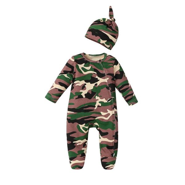baby's clothing set camouflage zip up long sleeve wrap feet jumpsuit and hat two-piece suit for boys girls jumpsuits, Blue
baby's clothing set camouflage zip up long sleeve wrap feet jumpsuit and hat two-piece suit for boys girls jumpsuits, Blue