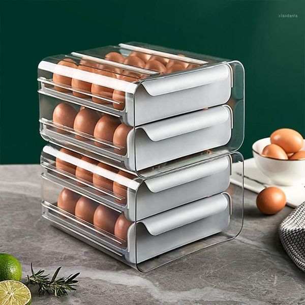 storage bottles & jars kitchen drawer type transparent double layer 32 eggs fresh-keeping food container drop-proof plastic portable box
storage bottles & jars kitchen drawer type transparent double layer 32 eggs fresh-keeping food container drop-proof plastic portable box