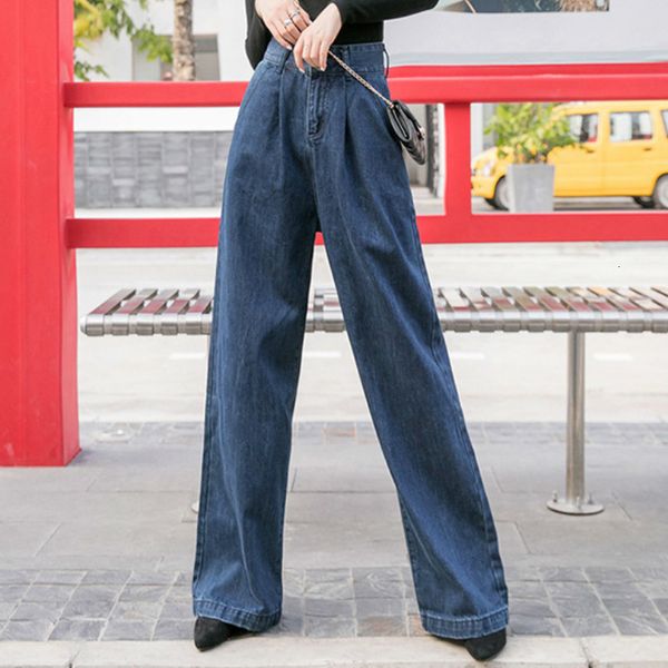 jeans female brem blue fashion women's pantalones washed brim pants wide leg woman high-waisted pockets
jeans female brem blue fashion women's pantalones washed brim pants wide leg woman high-waisted pockets