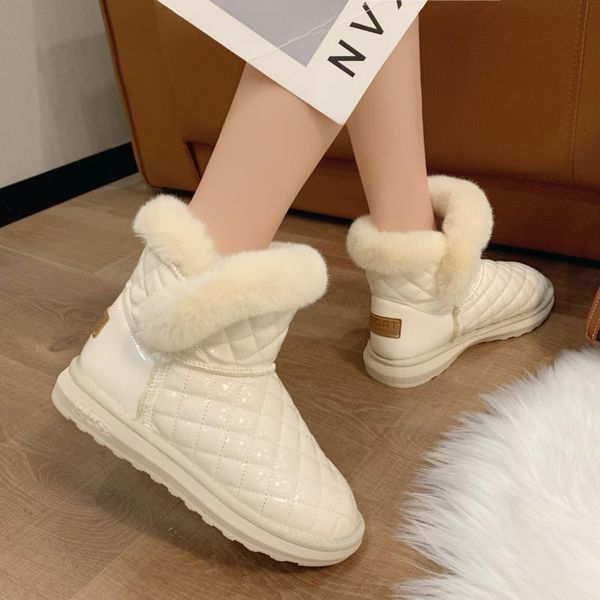 boots snow women's shoes 2021 winter ankle fashion plush flat warm ladies cotton feminino, Black
boots snow women's shoes 2021 winter ankle fashion plush flat warm ladies cotton feminino, Black