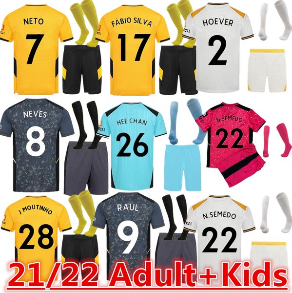 21/22 wolves soccer jerseys wanderers semedo neves raul adama fábio silva podence j.otto 2021 2022 men kids kit+socks full sets jersey unifo, Black;yellow
21/22 wolves soccer jerseys wanderers semedo neves raul adama fábio silva podence j.otto 2021 2022 men kids kit+socks full sets jersey unifo, Black;yellow