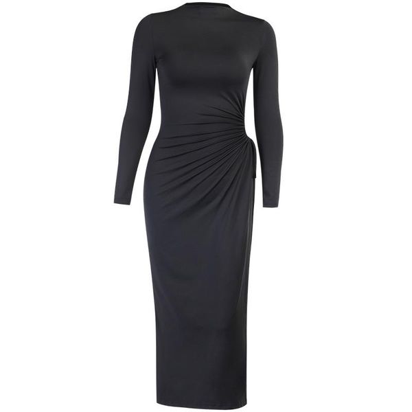 casual dresses women's wrapped dress, high-neck midi, long sleeves girl pleated tight lace-up split hem hollow clothes, Black;gray
casual dresses women's wrapped dress, high-neck midi, long sleeves girl pleated tight lace-up split hem hollow clothes, Black;gray