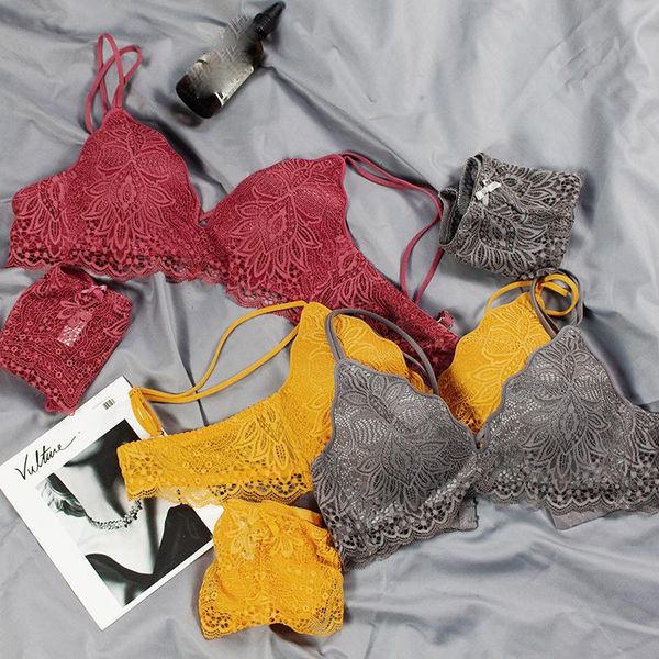 bras sets women lace bra set deep v w thin cup girls embroidery underwear deep-v neck wire bralette panty, Red;black
bras sets women lace bra set deep v w thin cup girls embroidery underwear deep-v neck wire bralette panty, Red;black