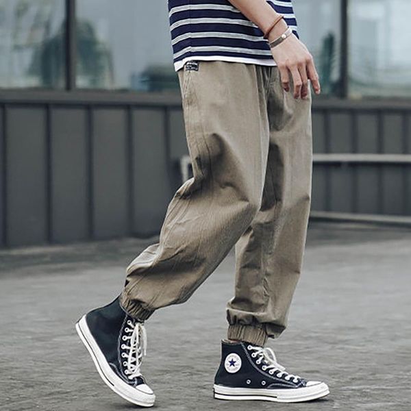 men's pants 2021 autumn cotton loose korean fashion harlan sports casual brand wear, Black
men's pants 2021 autumn cotton loose korean fashion harlan sports casual brand wear, Black