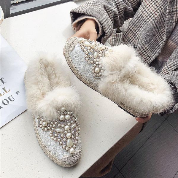 boots plush shoes female winter beanie pearl flat net red women's plus velvet warm cotton, Black
boots plush shoes female winter beanie pearl flat net red women's plus velvet warm cotton, Black