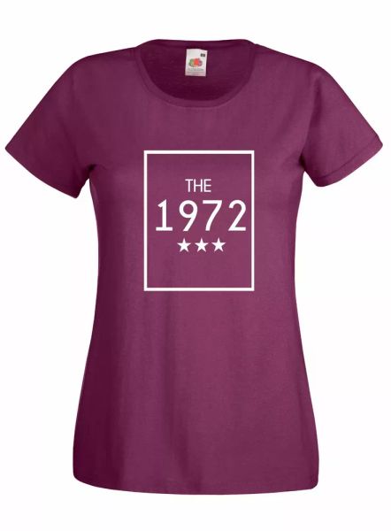 t-shirt shirt women j2060 the 1972 born in mythical seventies birthday, White;black
t-shirt shirt women j2060 the 1972 born in mythical seventies birthday, White;black