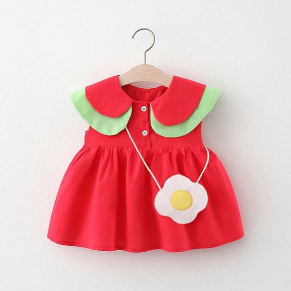 girl's dresses casual toddler child baby girl summer solid color dress + small satchel girls princess vestidos de verano ropa niña, Red;yellow
girl's dresses casual toddler child baby girl summer solid color dress + small satchel girls princess vestidos de verano ropa niña, Red;yellow