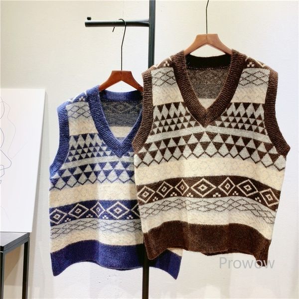 knits hit geometric knitted girls soft neck vest sweater spring autumn fashion sleeveless pullover, White
knits hit geometric knitted girls soft neck vest sweater spring autumn fashion sleeveless pullover, White