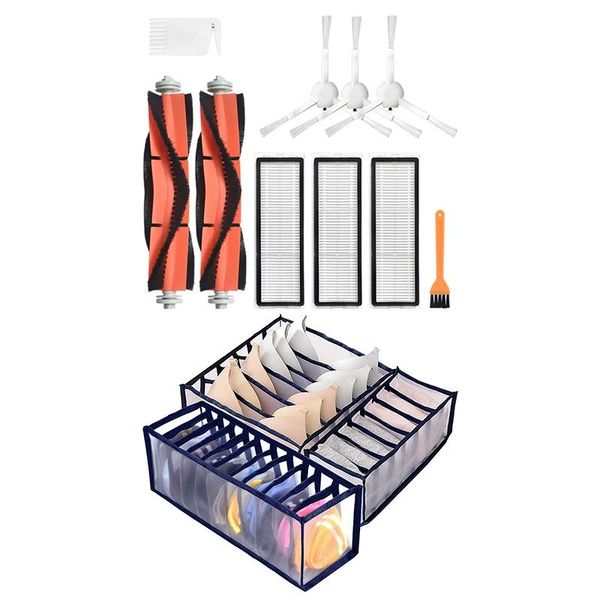 storage drawers 10 pcs main brush side brushes filter with underwear drawer organizer set
storage drawers 10 pcs main brush side brushes filter with underwear drawer organizer set
