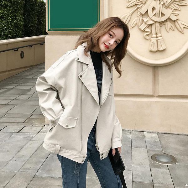 leather jacket women's autumn and winter 2021 slim bf wind loose motorcycle casual women & faux, Black
leather jacket women's autumn and winter 2021 slim bf wind loose motorcycle casual women & faux, Black
