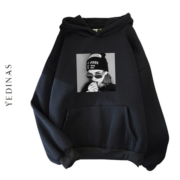 yedinas autumn winter hooded sweatshirt women long sleeve pullover harajuku streetwear plus fluff hip hop hoodie 210527, Black
yedinas autumn winter hooded sweatshirt women long sleeve pullover harajuku streetwear plus fluff hip hop hoodie 210527, Black