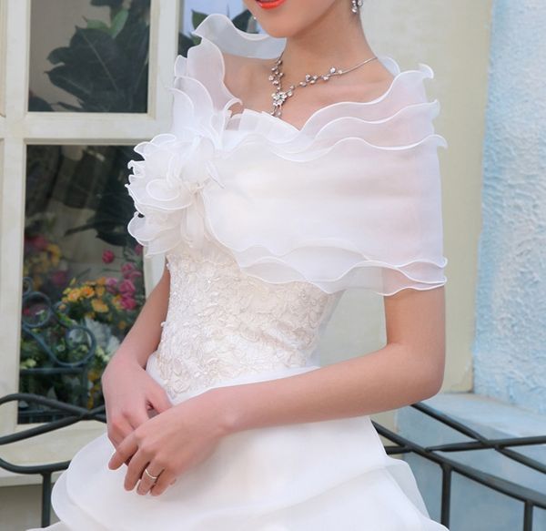 wraps fashion bridal wraps organza wrap shawl layer elegant evening wedding shawl shrug jacket coat, White
wraps fashion bridal wraps organza wrap shawl layer elegant evening wedding shawl shrug jacket coat, White