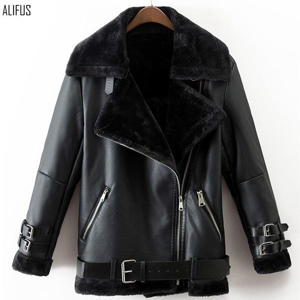 women's fur & faux dongdaemun, south korea, winter temperament thick warm belt locomotive coat, Black
women's fur & faux dongdaemun, south korea, winter temperament thick warm belt locomotive coat, Black