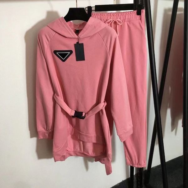 brand two piece sets pink color womens sports set two piece pants safety waist button triangular standard long sleeved h, White
brand two piece sets pink color womens sports set two piece pants safety waist button triangular standard long sleeved h, White