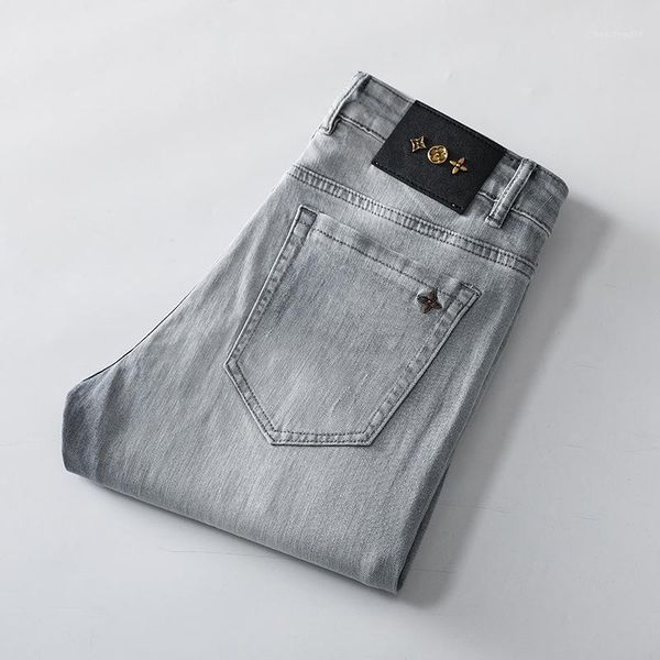 luren high-end fashion brand european goods summer thin jeans men's slim-fitting ankle-tied retro smoky gray foreign trade, Blue
luren high-end fashion brand european goods summer thin jeans men's slim-fitting ankle-tied retro smoky gray foreign trade, Blue