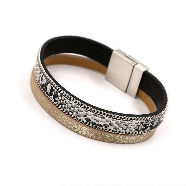 charm bracelets fashion jewelry pulseira feminina shiny leather bracelet women casual personality double chain & bangles, Golden;silver
charm bracelets fashion jewelry pulseira feminina shiny leather bracelet women casual personality double chain & bangles, Golden;silver