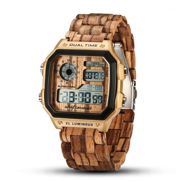 luxury mens watches digital rectangle case electronic luminous hand clock classical wooden alloy business wristwatch for man wristwatches, Slivery;brown
luxury mens watches digital rectangle case electronic luminous hand clock classical wooden alloy business wristwatch for man wristwatches, Slivery;brown