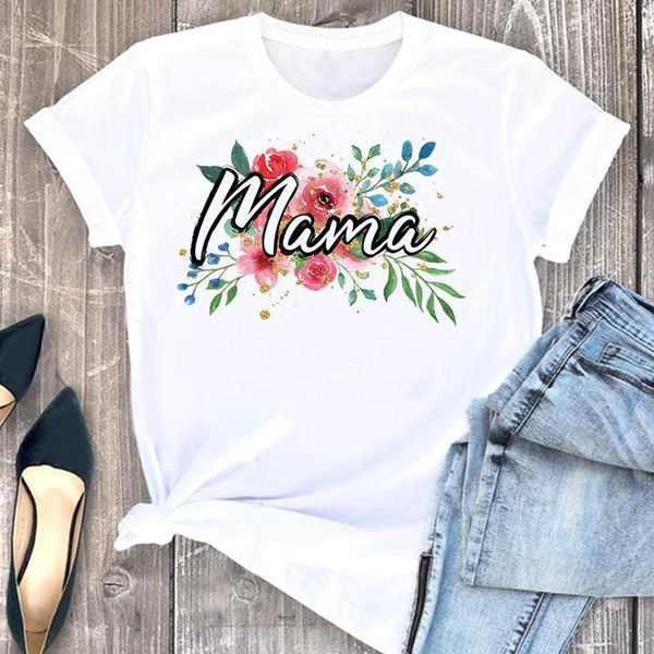 women's t-shirt women clothes flower mother mom mama letter 90s cartoon fashion short sleeve summer print tshirt female tee graphic, White
women's t-shirt women clothes flower mother mom mama letter 90s cartoon fashion short sleeve summer print tshirt female tee graphic, White