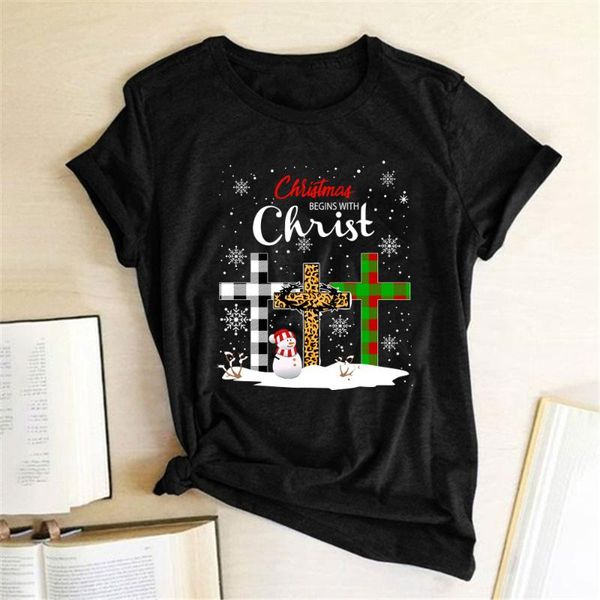 women's t-shirt chrismas begins with christ printed t-shirts women summer aesthetic clothes loose tshirts fashion graphic tees streetwe, White
women's t-shirt chrismas begins with christ printed t-shirts women summer aesthetic clothes loose tshirts fashion graphic tees streetwe, White