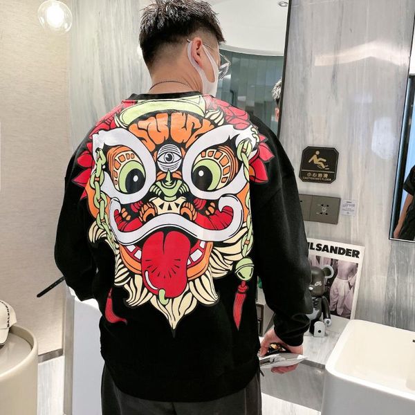 men's hoodies & sweatshirts original cartoon printed brand round neck pullover business classic cotton hoodie winter outdoor exquisite, Black
men's hoodies & sweatshirts original cartoon printed brand round neck pullover business classic cotton hoodie winter outdoor exquisite, Black