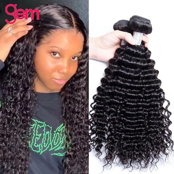 human hair bulks inch curly bundles brazilian gem beauty remy 100% natural 3 4 wave extensions, Black
human hair bulks inch curly bundles brazilian gem beauty remy 100% natural 3 4 wave extensions, Black