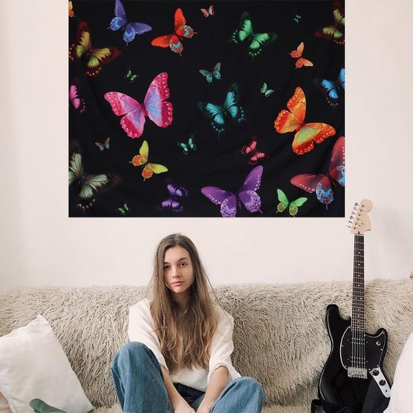 tapestries 1pc trippy butterfly tapestry wall hanging black aesthetic blanket colorful decor art for living room
tapestries 1pc trippy butterfly tapestry wall hanging black aesthetic blanket colorful decor art for living room