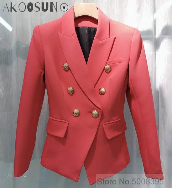 women's suits & blazers bop watermelon double-breasted blazer gold 6-button long sleeves shoulder pads 2021ss woman, White;black
women's suits & blazers bop watermelon double-breasted blazer gold 6-button long sleeves shoulder pads 2021ss woman, White;black