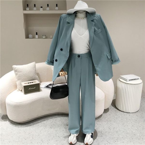 two piece set women's spring summer 2021 fashion temperament suit coat wide leg trousers, White
two piece set women's spring summer 2021 fashion temperament suit coat wide leg trousers, White