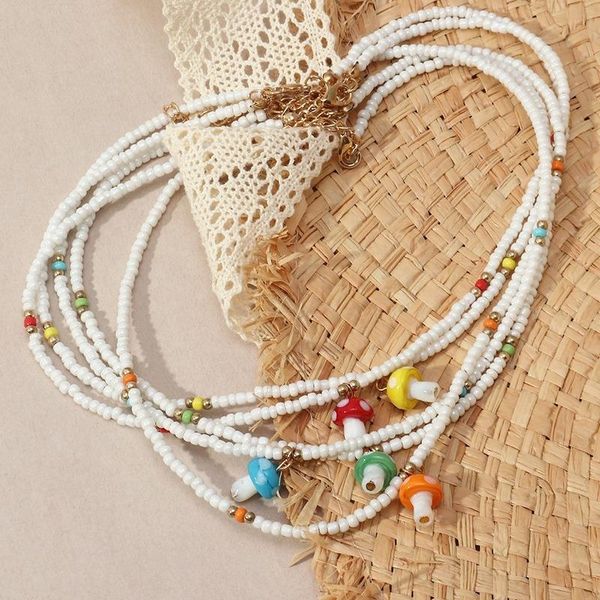 pendant necklaces korean sweet cute mushroon beaded necklace for women gift charms jewelry lady party accessories, Silver
pendant necklaces korean sweet cute mushroon beaded necklace for women gift charms jewelry lady party accessories, Silver