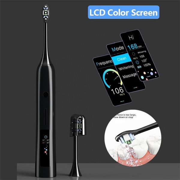 sonic electric toothbrush with lcd color screen waterproof rechargeable ultrasonic tooth brushes set smart
sonic electric toothbrush with lcd color screen waterproof rechargeable ultrasonic tooth brushes set smart