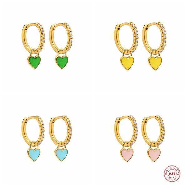 hoop & huggie canner 925 sterling pendientes colorful heart-shape hanging earring luxury zircon huggies earrings for women fine jewelry, Golden;silver
hoop & huggie canner 925 sterling pendientes colorful heart-shape hanging earring luxury zircon huggies earrings for women fine jewelry, Golden;silver