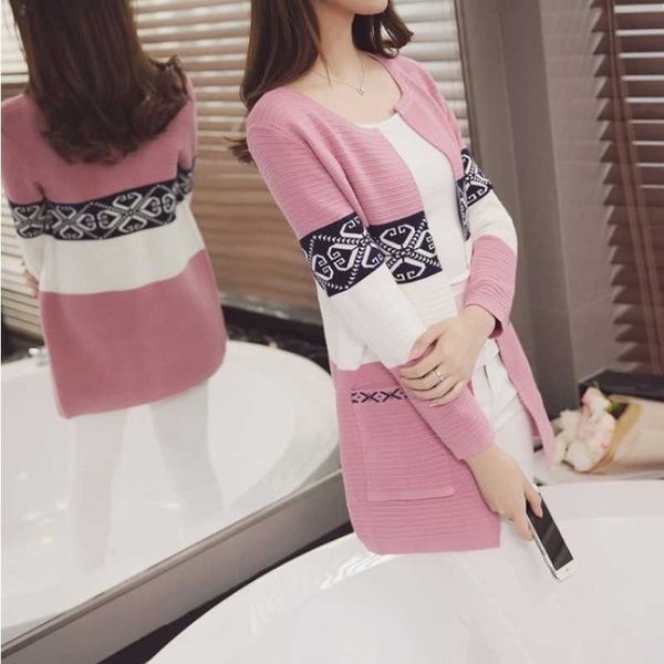 women knitted cardigan sweaters coat women's sweater feminine clothes long sleeve warm jacket korean style autumn winter 210527, White;black
women knitted cardigan sweaters coat women's sweater feminine clothes long sleeve warm jacket korean style autumn winter 210527, White;black